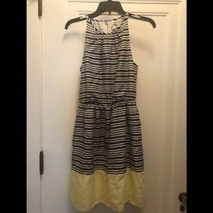 Old Navy XS Navy/White/Yellow Sundress